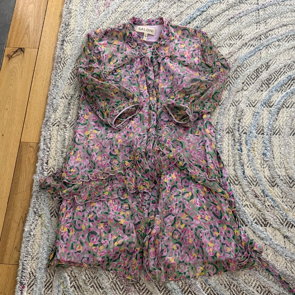 SALONI Multicolor Floral Dress